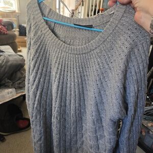 Lane Bryant grey Cable Knit Women's Sweater